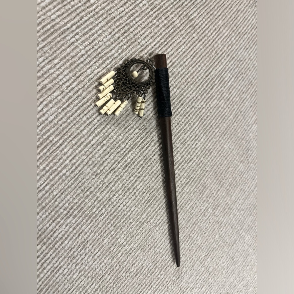 Boho Hair Stick with Beaded Accents